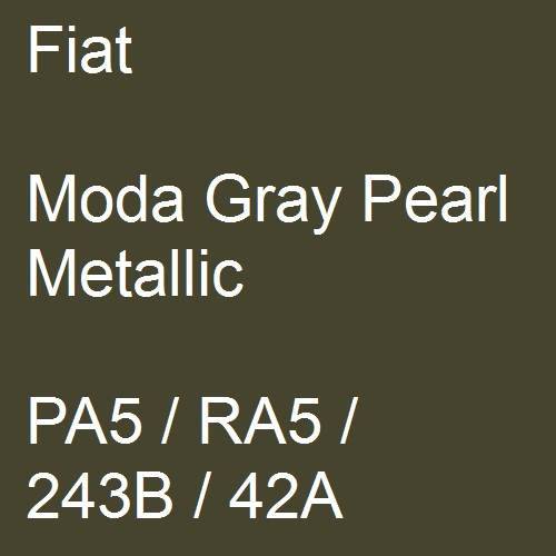 Fiat, Moda Gray Pearl Metallic, PA5 / RA5 / 243B / 42A.